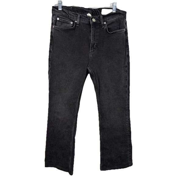Rag And Bone Peyton Mid Rise Bootcut Jeans Highland Black Capsule Denim 29